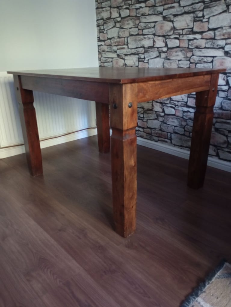 Solid wood table 