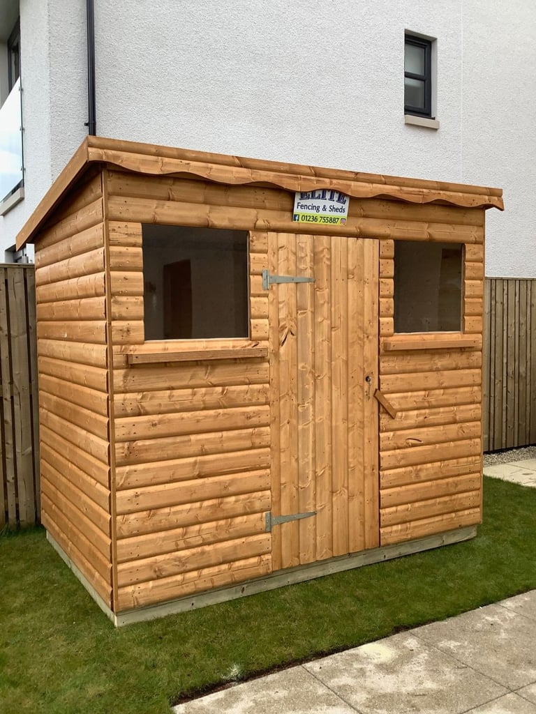 image for 8X6 Pent 20mm Log effect 