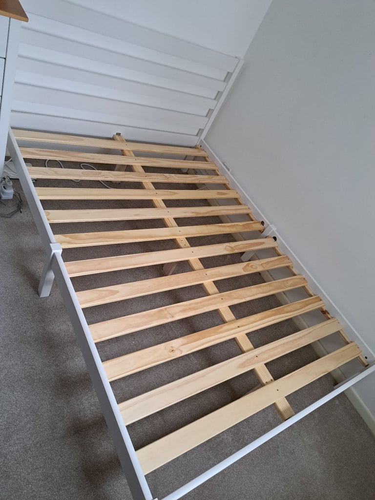 Scandinavian style modern wooden bedframe in brand new condition