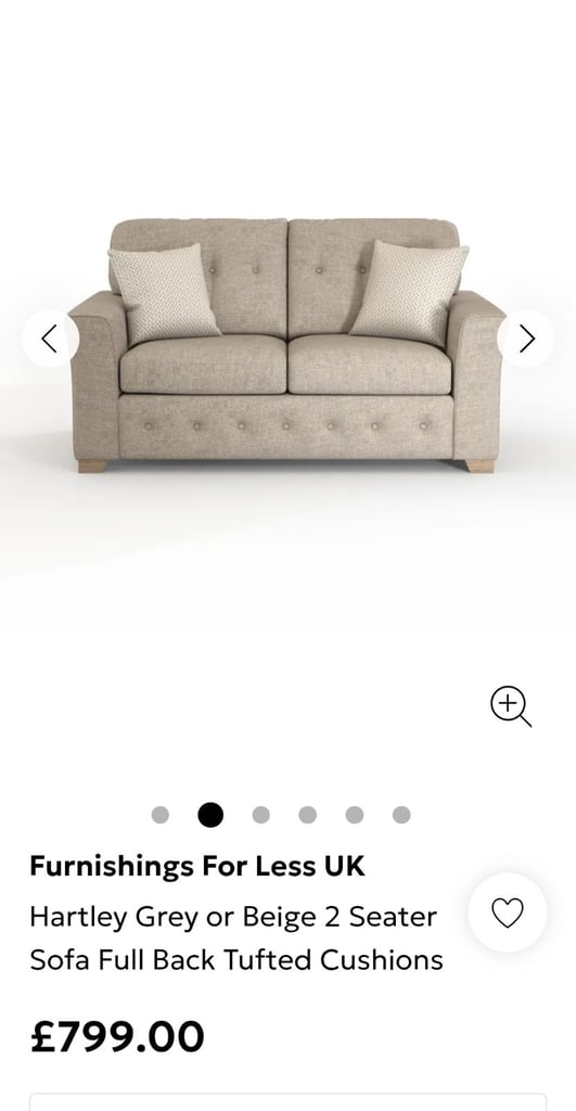image for Hartley paris two seater sofa 