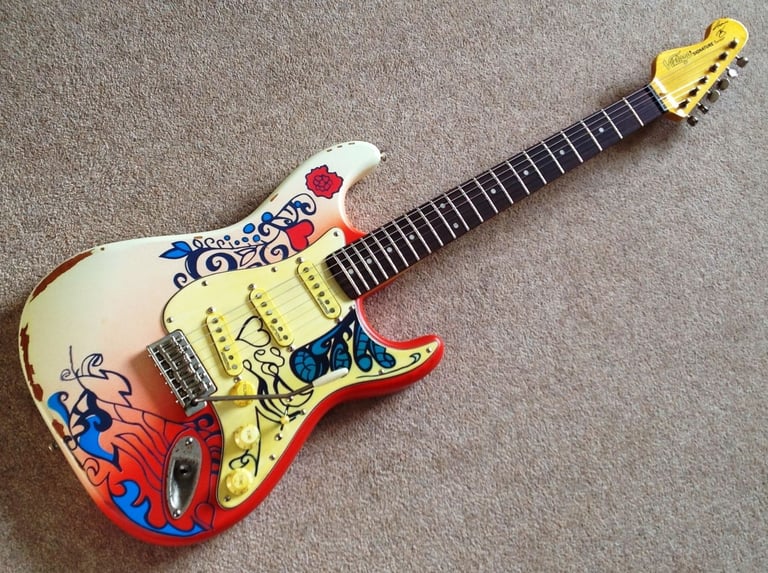 image for Vintage Thomas Blug 'Summer of love' Signature Electric Guitar