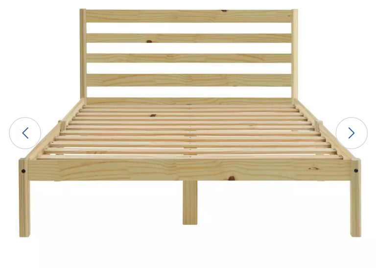 Small Double Wooden Bed Frame + Mattress! 