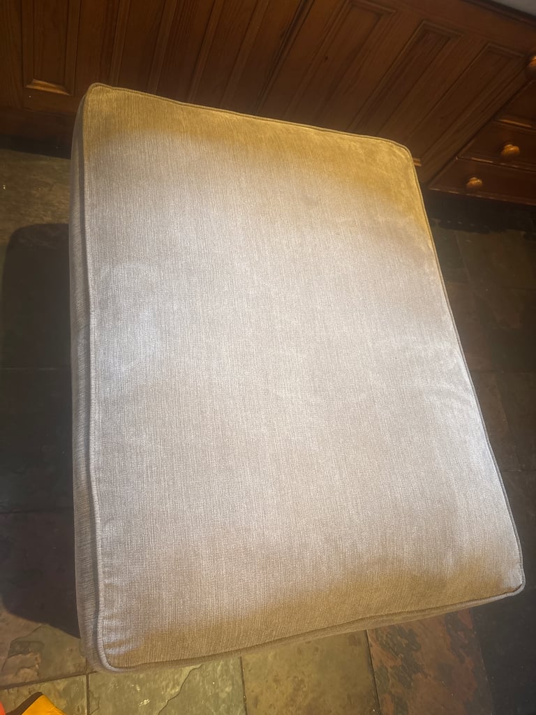 image for Large brown footstool