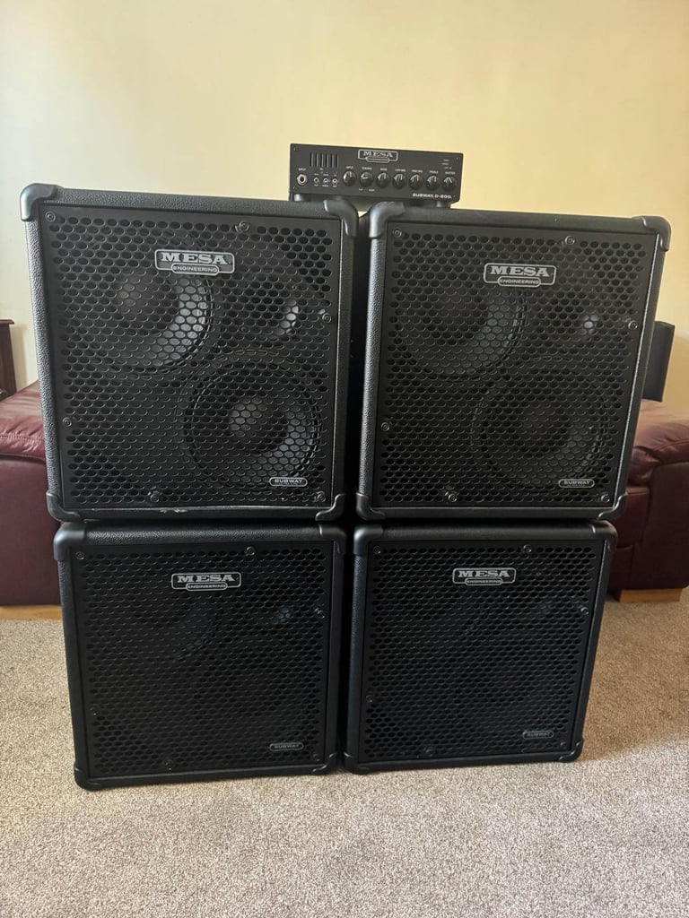 800w Mesa Boogie Subway D800 Bass Amp with Superlight Cabs