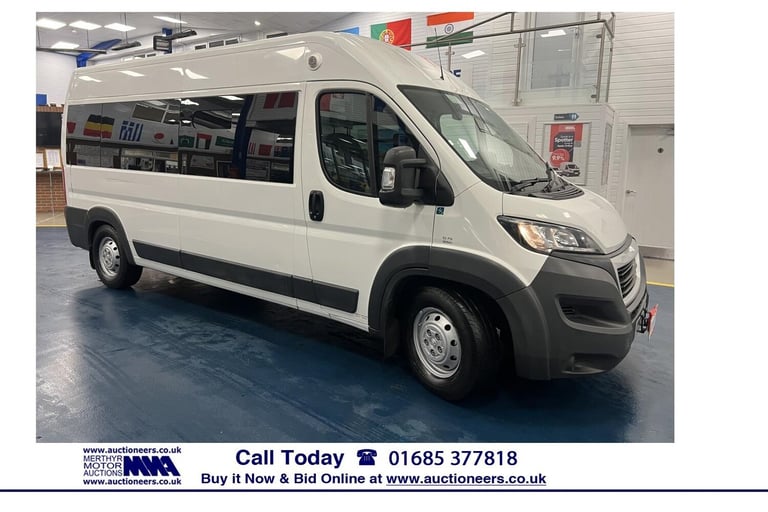 2017 Peugeot Boxer 435 2.0HDI BLUE 130PS L3H2 LWB MEDIUM ROOF 7 SEAT DISABLED ACCESS MINIBUS PANE...