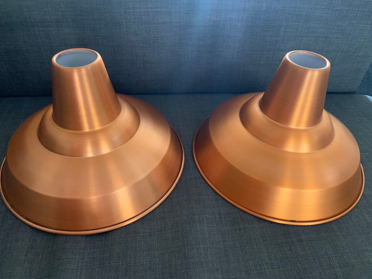 Copper lamp shade pendant 