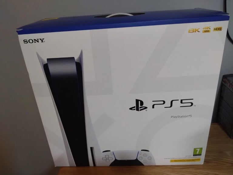 PlayStation 5 disk edition with GTA 5 boxed