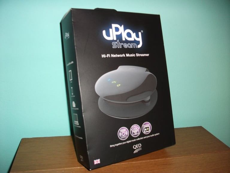 image for QED uPlay Stream HiFi Network Music Streamer Wireless/Dedicated APP/App Store