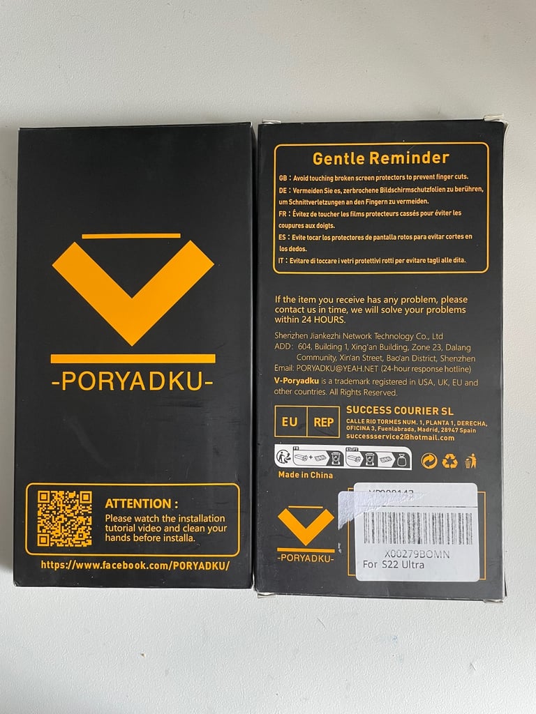 Samsung S22 Ultra Tempered Glass 