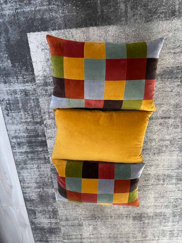 3 Dunelm cushions 