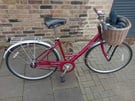 Raleigh Caprice ladies bike 17&quot; frame shimano 3 speed with wicker basket and new continental tyres