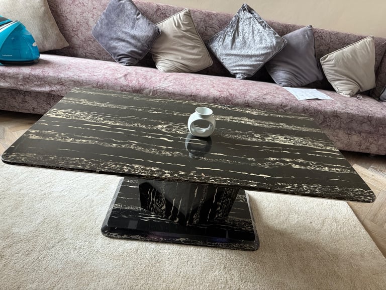 marble effect coffee table