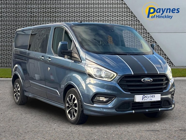 2022 Ford Transit Custom Sport 320 LWB L2 Double Cab In Van 2.0 185ps ChromeBlue