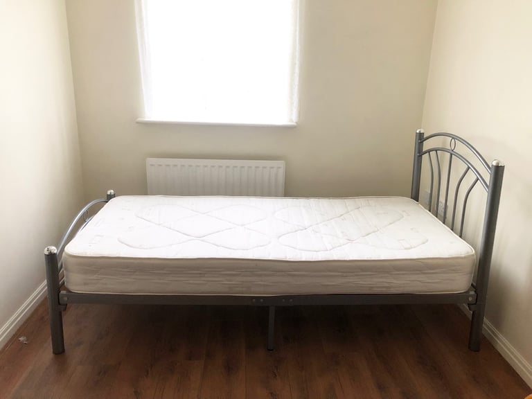 image for Single BED Metal Frame plus MATTRESS