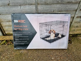 RAC: Medium fold flat dog crate