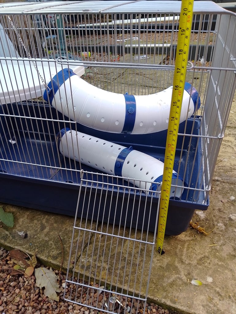Large Rat Cage Shelf and Tubes 2 Doors New Bag Hay.Exeter 