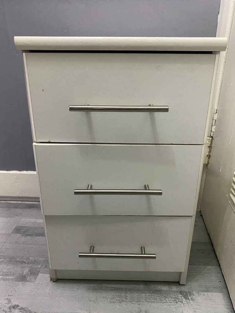 White Bedside Drawers