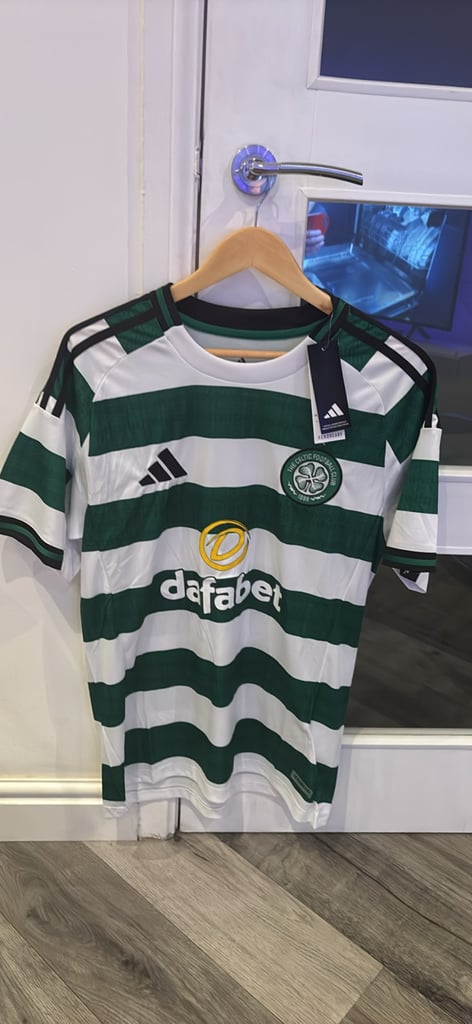 Celtic FC tops - Home, Black away & 3rd away 