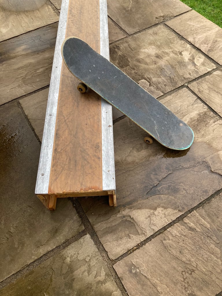 Skateboard Grind Rail/Box  - Aluminium /wood Handmade.