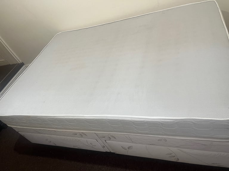 Double bed with mattress on sale