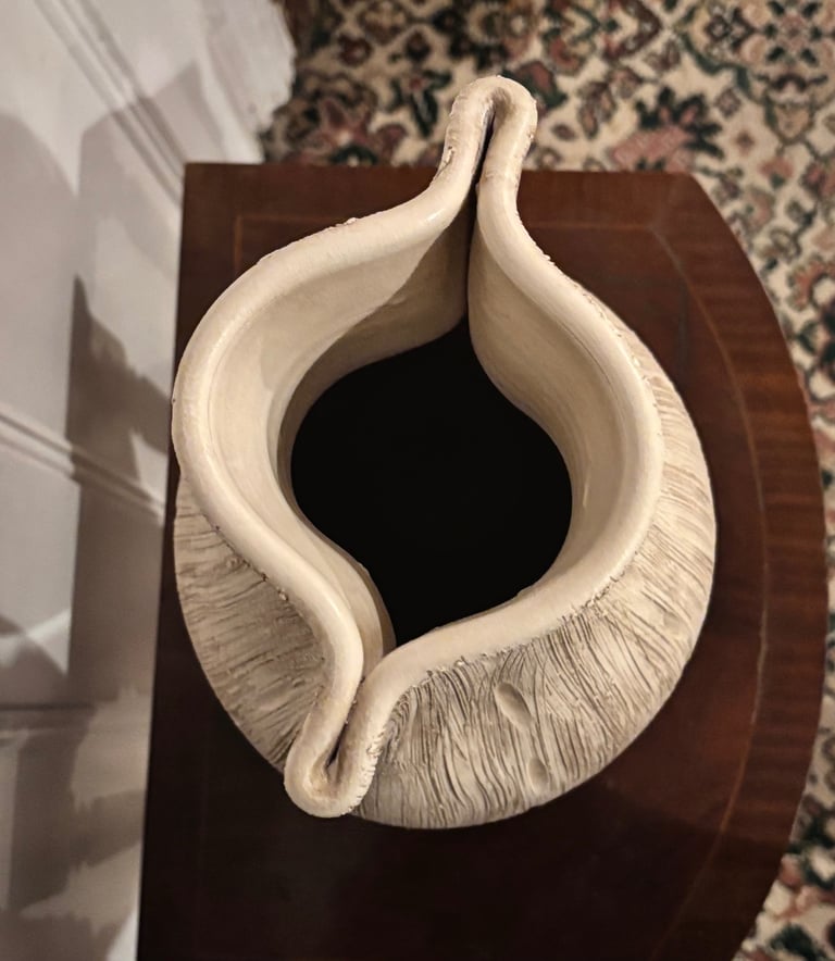 Stylish decorative ceramic vase