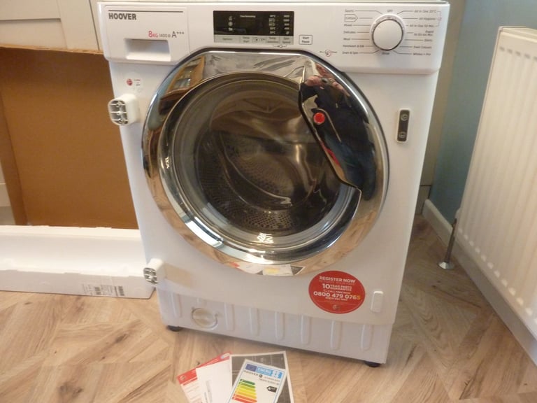 image for Hoover 8kg 1400 spin A+++ rating Washing machine Integrated/under counter