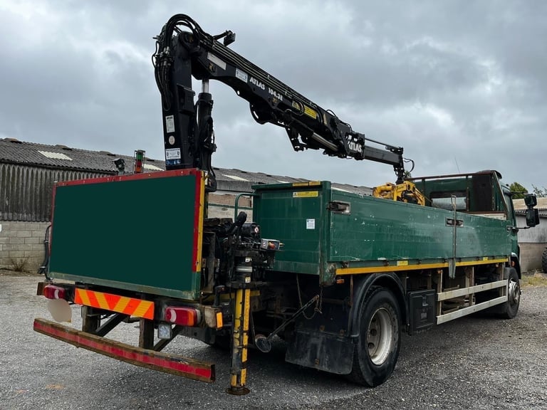 2013 DAF LF DROPSIDE WITH ATLAS 104.3E CRANE 