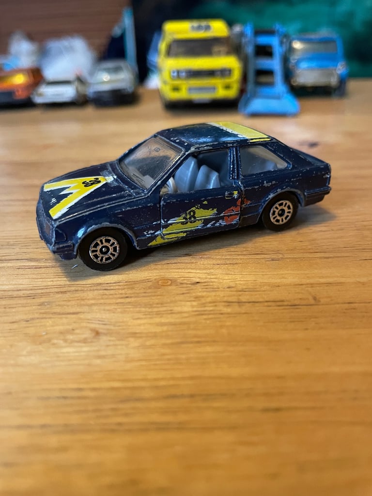 Corgi Juniors Ford Escort rally car with a "Duckhams QXR”