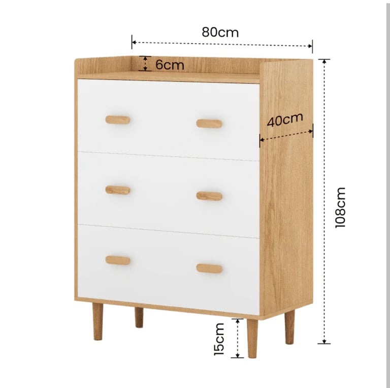 Purchased New in June - 3 drawers - Excellent Condition 