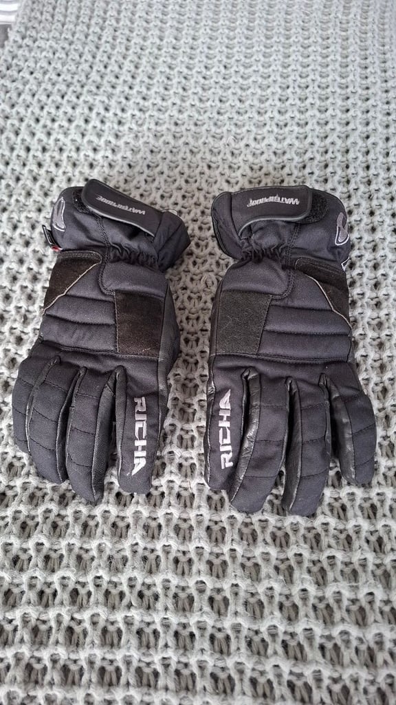 image for Richa Black Waterproof Motorcycle gloves