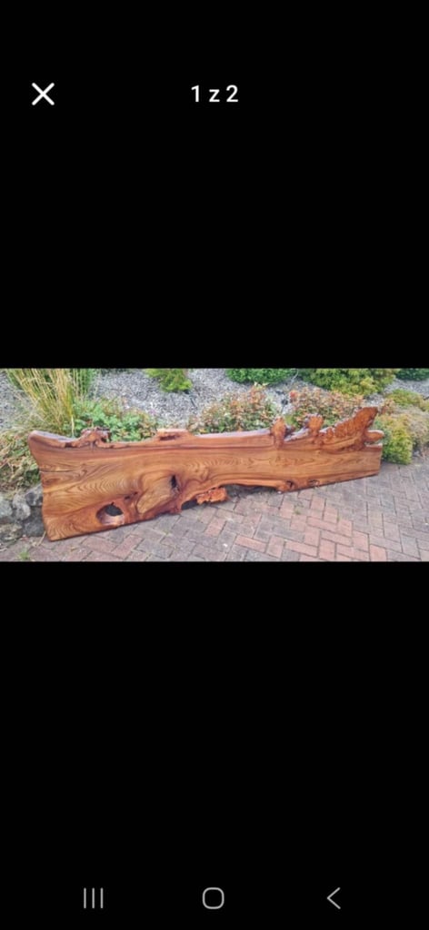 Live edge Cherry tree slab (already lacquered and ready to put on)