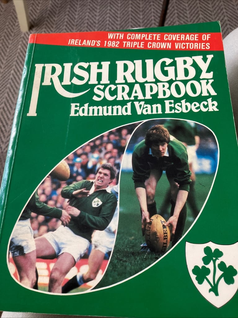 Vintage book Irish rugby scrapbook 1982