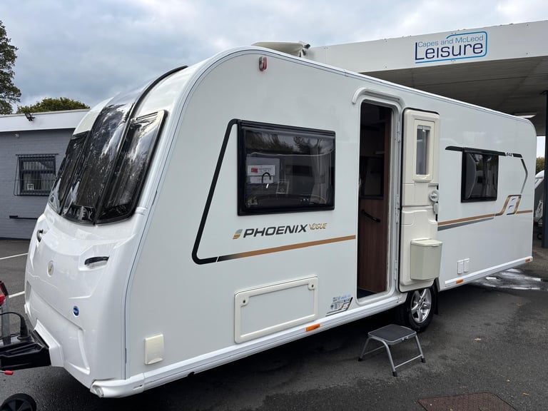 image for 2019 Bailey Phoenix Vogue 642 SE Fixed Beds, End Washroom, 12 Months Warranty