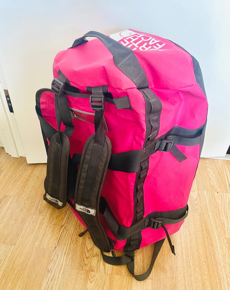 image for The North Face extra large travel luggage Camping Duffel bag 