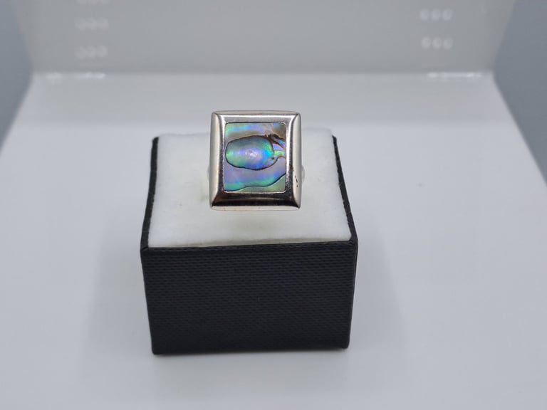 image for Pre-Owned Silver Opal Style Ring