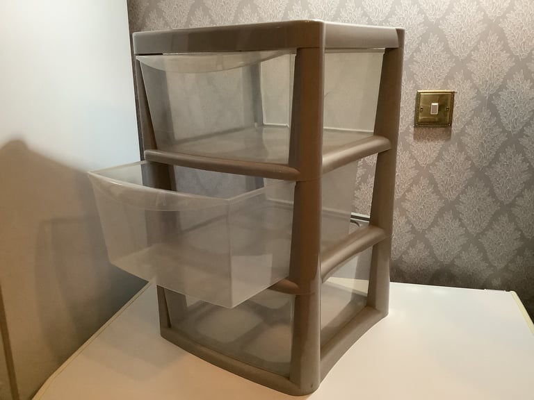 image for Plastic modular drawer set