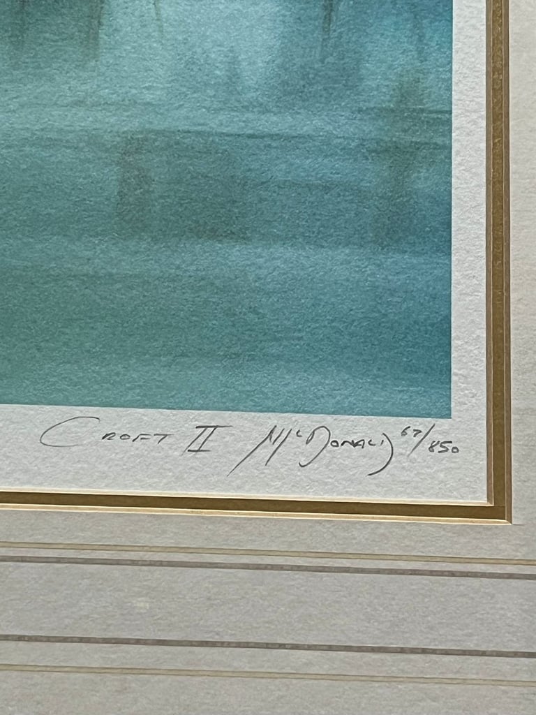 Gillian McDonald limited edition signed watercolour print - Croft II