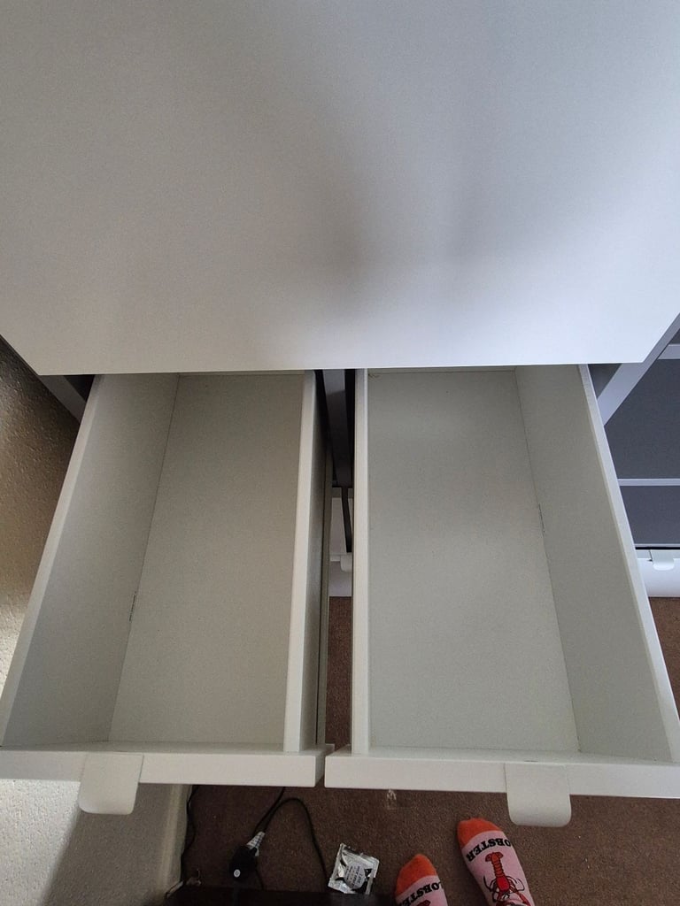 White/Grey VISTHUS IKEA Wardrobe