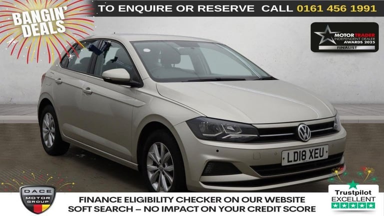 2018 Volkswagen Polo 1.0 TSI SE Hatchback 5dr Petrol DSG Euro 6 (s/s) (95 ps) Hatchback Petrol Au...