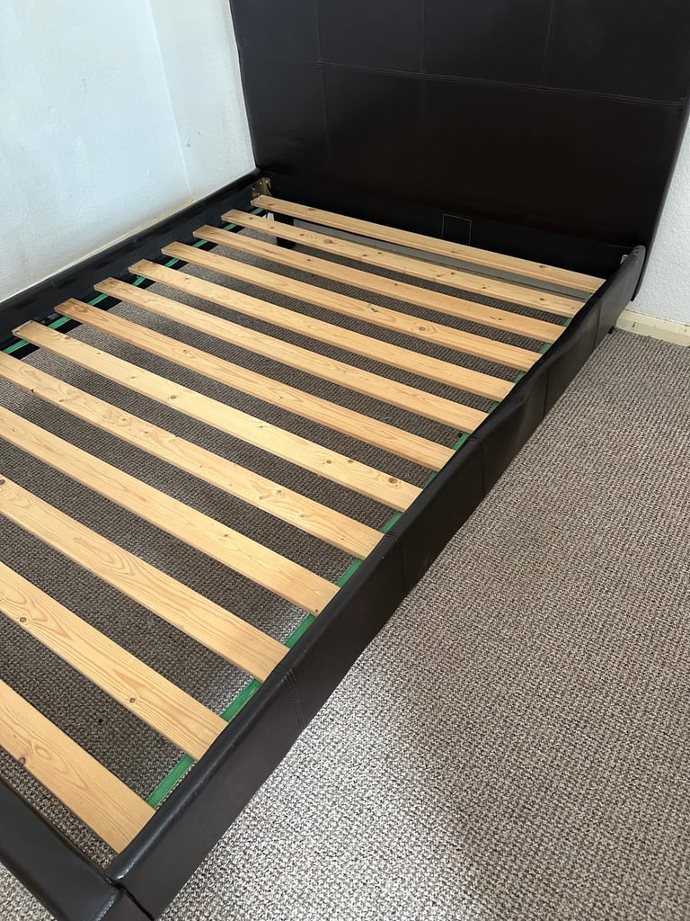 image for Leather double bed