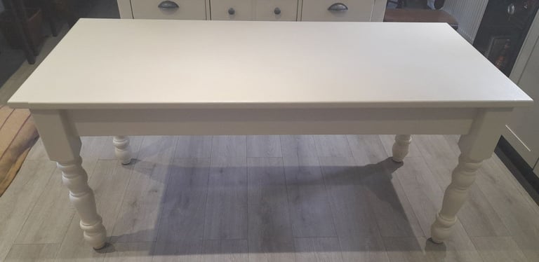 Cream painted Dining/Kitchen table Solid pine