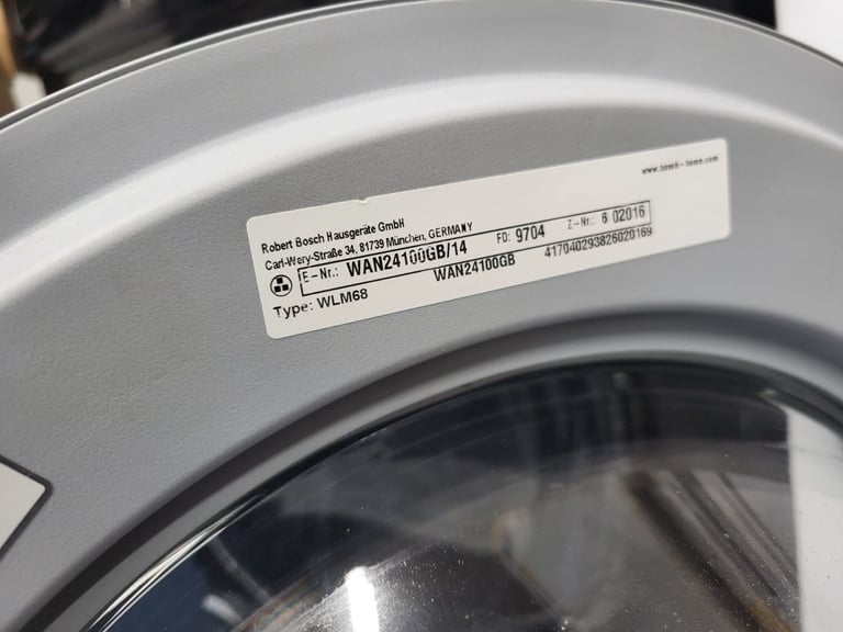 BOSCH Serie 4 WAN24100GB Washing Machine - White