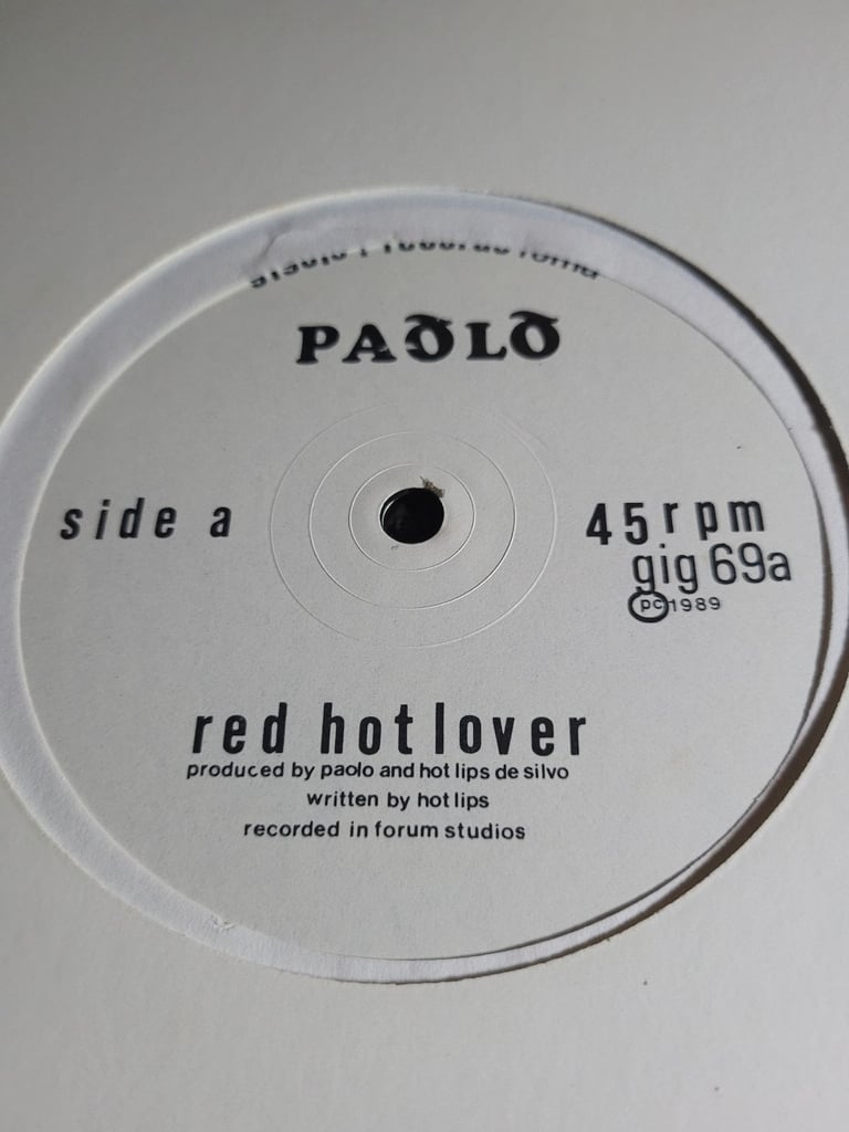 PAOLO / RED HOT LOVER SCARCE 1989 NEAR MINT DANCE 12" (9)