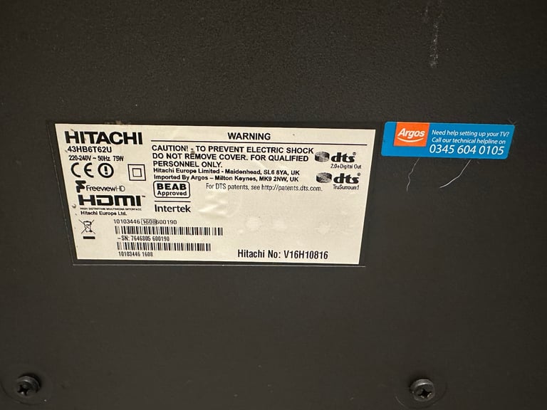 image for HITACHI TV 42”