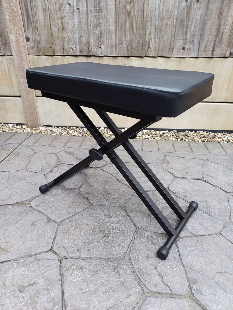 STAGG Black Adjustable Bench Stool