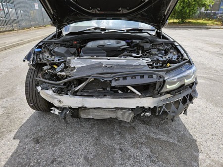 2021 21 BMW 3 SERIES 318d MHT M Sport 5dr Step Auto Black Damaged Salvage