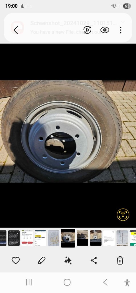 Mercedes 6694000002 T2 Vario Wheels & New Tyres
