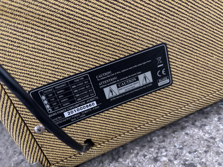 Subzero V35B bass guitar amp 