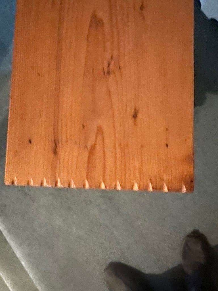 Two Pine Bedside Tables/Stools.
