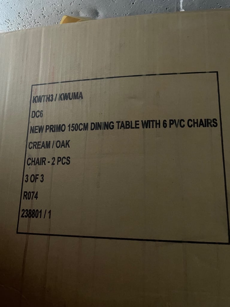 image for Brand new table and 6 chairs 